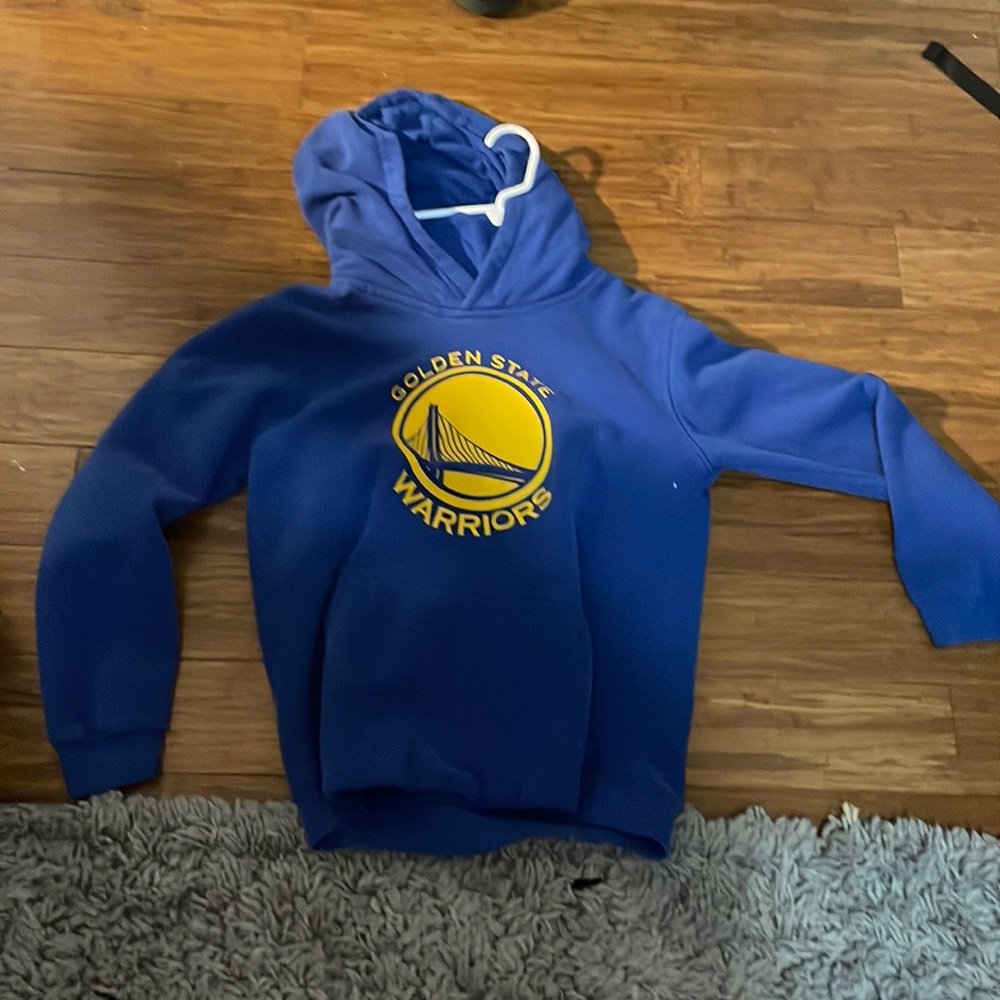 Boys blue Golden State Warriors hoodie